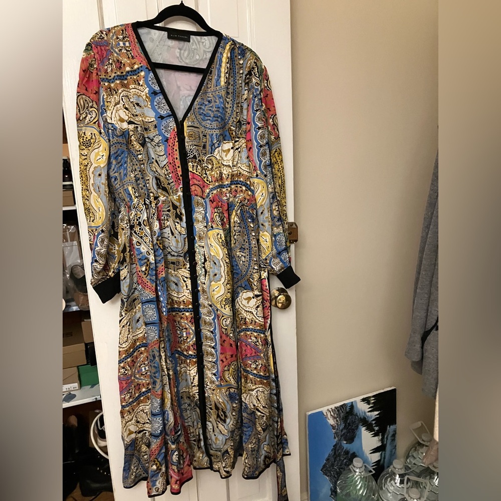 Elie Tahari Camren paisley silk dress - Picture 9 of 11